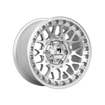 MONSTER DELTA SILVER MACHINED 4x4|17X8.5 6/139.7, Offset +20, Centre bore 106.1, Load Rating 1500 kg
