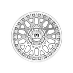 MONSTER DELTA SILVER MACHINED 4x4|17X8.5 6/139.7, Offset +20, Centre bore 106.1, Load Rating 1500 kg