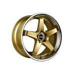 KING WHEELS DETROIT GOLD/MACHINED LIP Passenger|20X10 5/114.3, Offset +35, Centre bore 73.1, Load Rating 850 kg