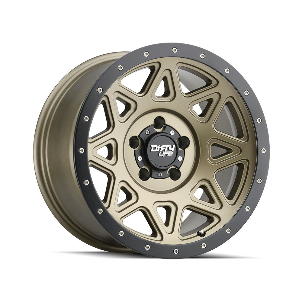 DIRTY LIFE THEORY Matte Gold/Black Lip|16X8 6/139.7, Offset +0, Centre bore 110, Load Rating 1450 kg
