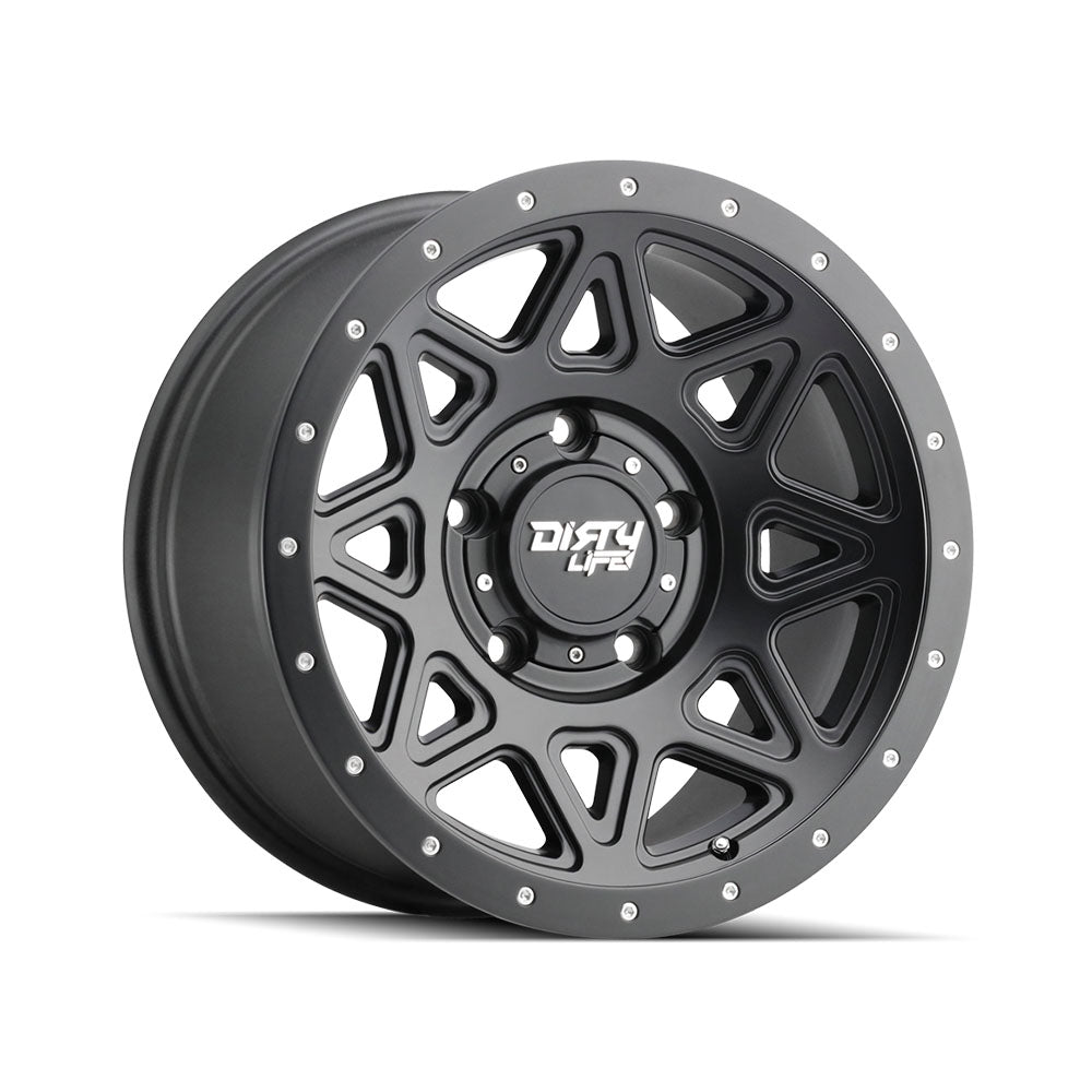 DIRTY LIFE THEORY Matte Black|16X8 6/139.7, Offset +20, Centre bore 110.1, Load Rating 1450 kg