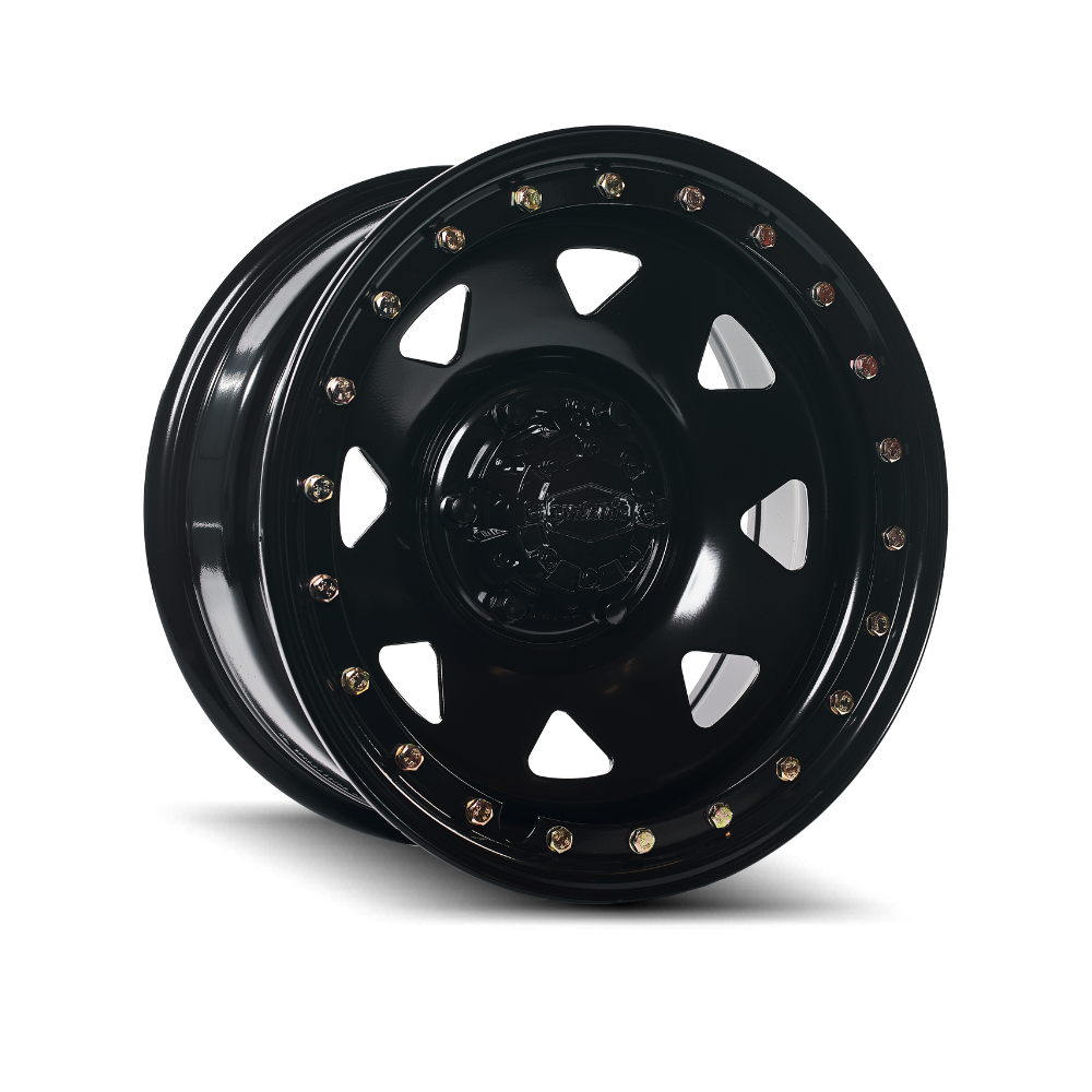 DYNAMIC WHEEL IMITATION BEADLOCK SUNRAYSIA Satin Black 4x4|16X8 5/150, Offset -25, Centre bore 110.2, Load Rating 1450 kg