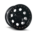 DYNAMIC WHEEL IMITATION BEADLOCK SOFT 8 SATIN BLACK 4x4|17X9 5/127, Offset +0, Centre bore 71.5, Load Rating 1200 kg