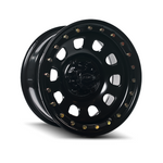 DYNAMIC WHEEL IMITATION BEADLOCK D Satin Black 4x4|17X9 6/139.7, Offset -30, Centre bore 110, Load Rating 1200 kg