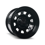 DYNAMIC DRIFT D HOLE SATIN BLACK 4x4|15X8 4/100, Offset +0, Centre bore 64.2, Load Rating 1120 kg