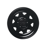 DYNAMIC WHEEL Sunraysia Satin Black Powder Coated 4x4|14X6 8/98-100, Offset +15, Centre bore 75, Load Rating 950 kg