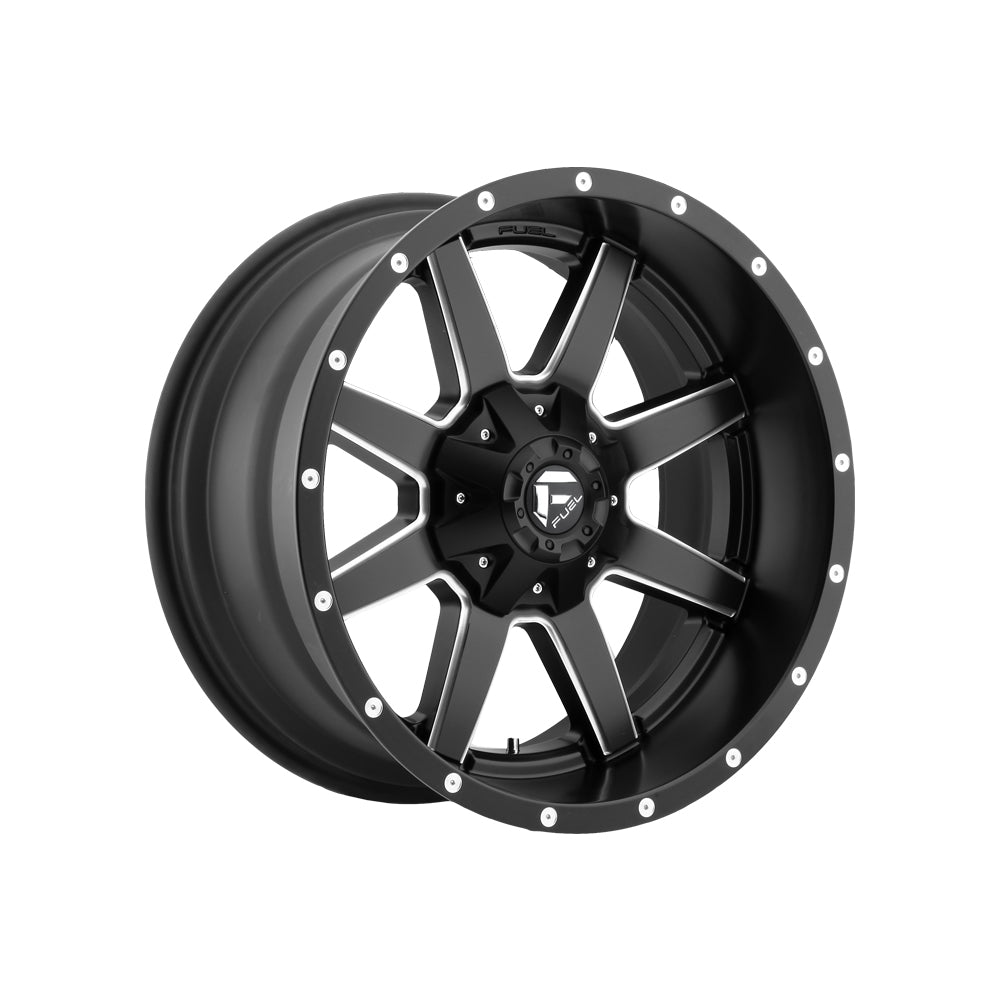 FUEL 1PC D538 MAVERICK MATTE BLACK MILLED 4x4|20X9 5/150, Offset +35, Centre bore 110.1, Load Rating 862 kg