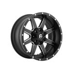 FUEL 1PC D538 MAVERICK MATTE BLACK MILLED 4x4|20X9 8/170, Offset +1, Centre bore 125.1, Load Rating 1678 kg