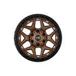 KING OFFROAD GROWLER SATIN BRONZE/SATIN BLACK LIP|18X9 12/130-139.7, Offset +25, Centre bore 106.1, Load Rating 1136 kg