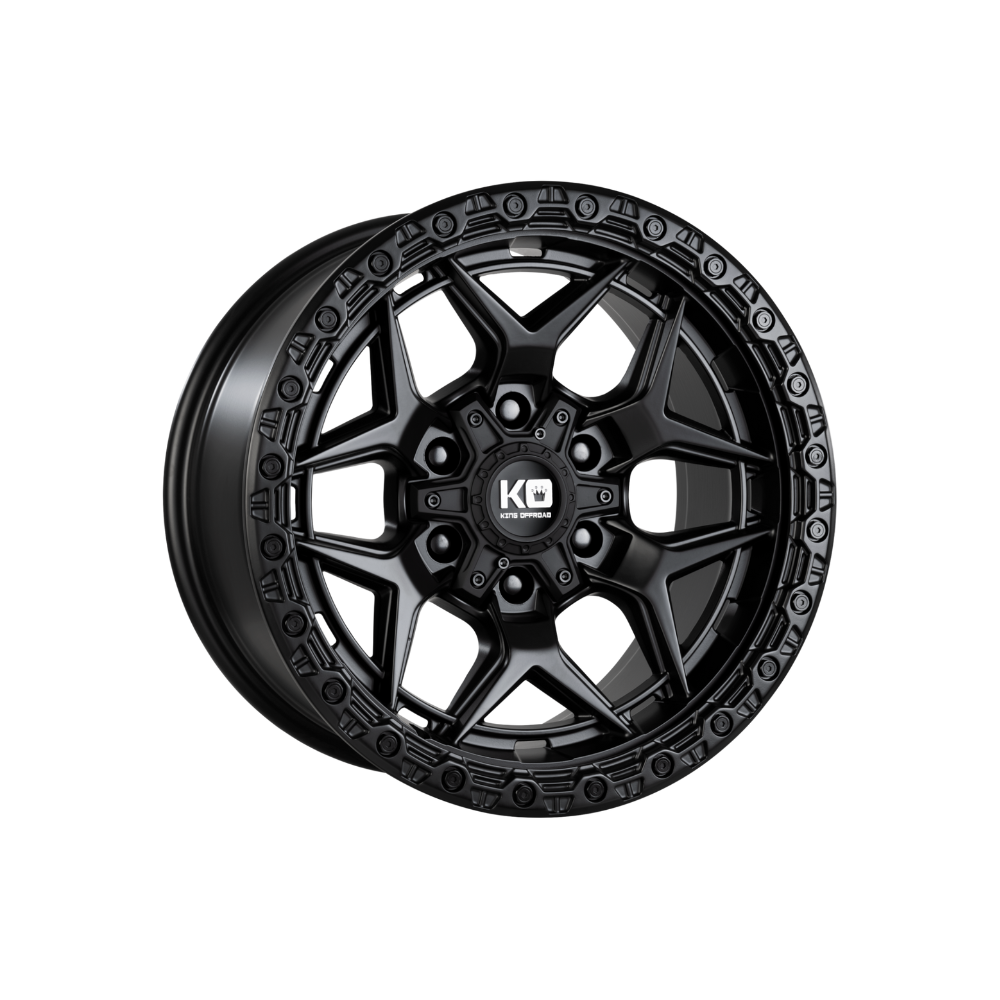 KING OFFROAD GROWLER Satin Black|18X9 8/165.1, Offset +18, Centre bore 125.1, Load Rating 1636 kg