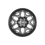 KING OFFROAD GROWLER MATTE TITANIUM/SATIN BLACK LIP 4x4|18X9 12/135-139.7, Offset +12, Centre bore 106.1, Load Rating 1136 kg