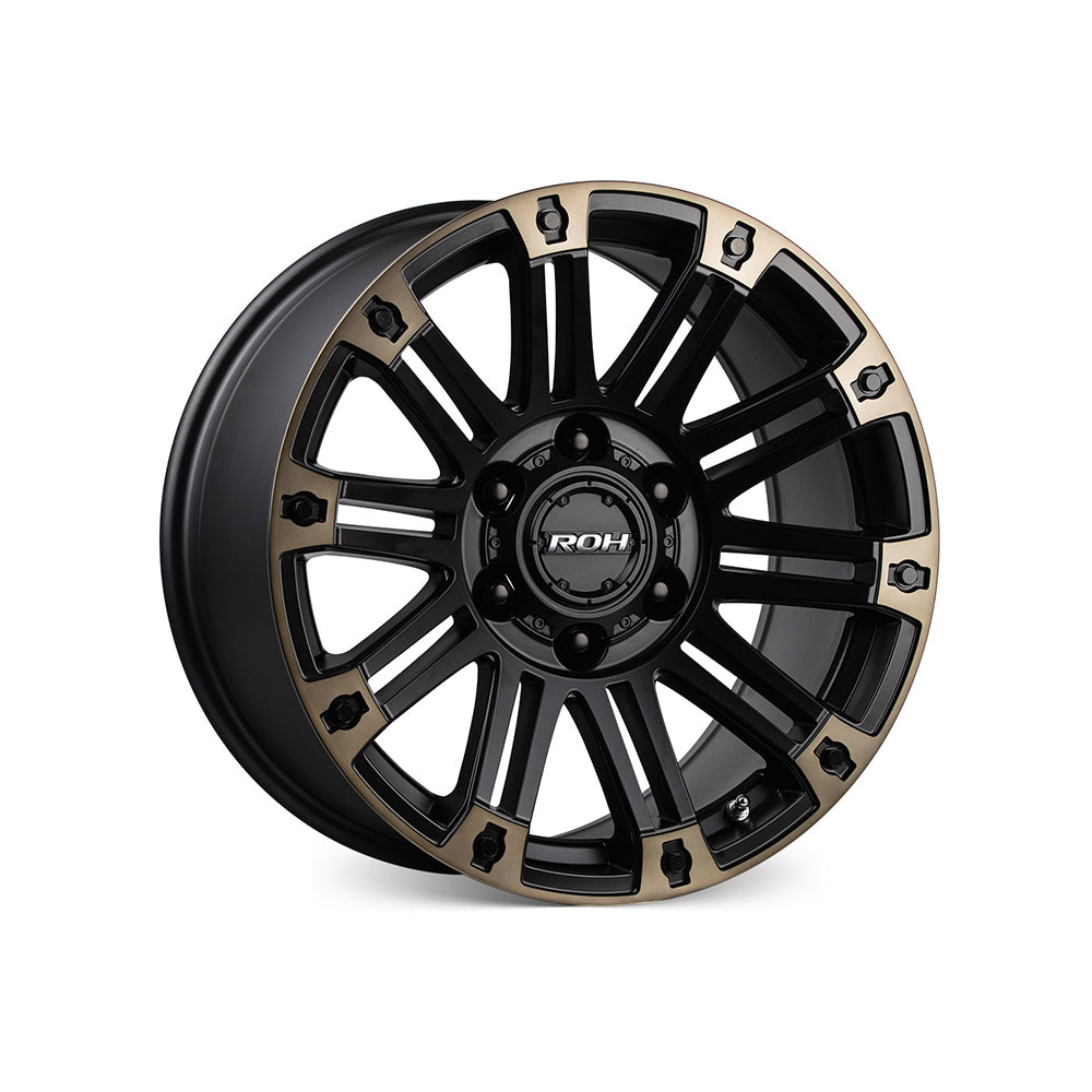 ROH WHEELS HOSTILE MATTE BLACK BRONZE TINT 4x4|17X9 6/139.7, Offset +25, Centre bore 110, Load Rating 1025 kg
