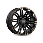 ROH WHEELS HOSTILE MATTE BLACK BRONZE TINT 4x4|17X9 6/139.7, Offset +25, Centre bore 110, Load Rating 1025 kg