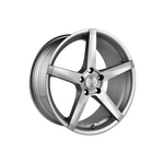KING WHEELS HOSTILE SILVER/BRUSHED FACE Passenger|18X8 5/120, Offset +40, Centre bore 73.1, Load Rating 700 kg