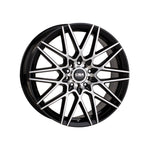 CSA WHEELS Hotwire GLOSS BLACK/MACHINED FACE Passenger|17X7 5/108, Offset +40, Centre bore 73.1, Load Rating 850 kg