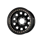 KING WHEELS BEADLOCK D-HOLE BLACK 4X4|17X8 6/139.7, Offset -25, Centre bore 111, Load Rating 1200 kg