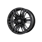 KING OFFROAD ROK PIPED SATIN BLACK 4x4|17X7.5 5/120, Offset +35, Centre bore 73.1, Load Rating 1250 kg