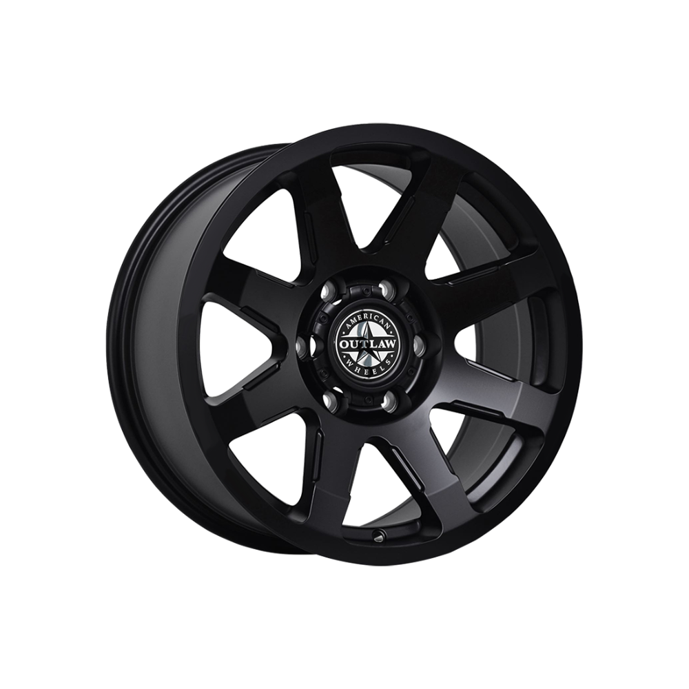 AMERICAN OUTLAW LEGACY Satin Black 4x4|18X9 6/139.7, Offset +35, Centre bore 106.1, Load Rating 1650 kg