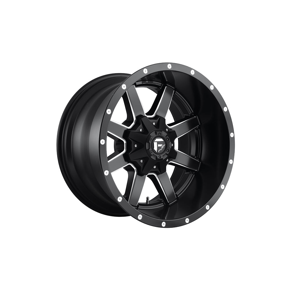 FUEL 1PC D610 MAVERICK GLOSS BLACK MILLED 4x4|20X9 10/114.3-127, Offset +1, Centre bore 78.1, Load Rating 1134 kg