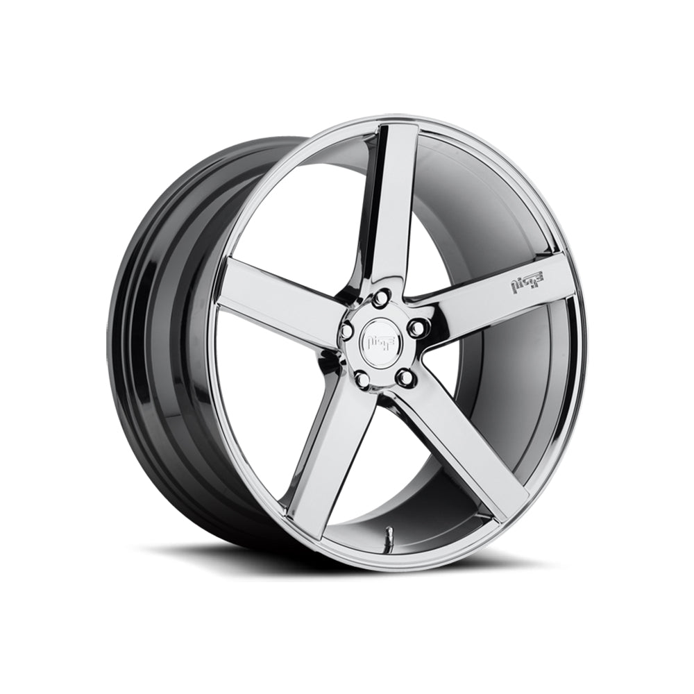 NICHE 1PC M132 MILAN CHROME PLATED Passenger|19X8.5 5/114.3, Offset +35, Centre bore 72.56, Load Rating 726 kg