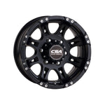 CSA WHEELS RAPTOR CARAVAN Satin Black 4x4|15X6.5 6/139.7, Offset +0, Centre bore 110, Load Rating 1300 kg