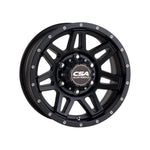 CSA WHEELS RENEGADE CARAVAN SATIN BLACK 4x4|15X6.5 6/139.7, Offset +0, Centre bore 110, Load Rating 1300 kg