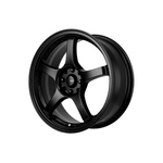 KING WHEELS ROCKET Satin Black Passenger|17X7 10/100-114.3, Offset +35, Centre bore 73.1, Load Rating 690 kg