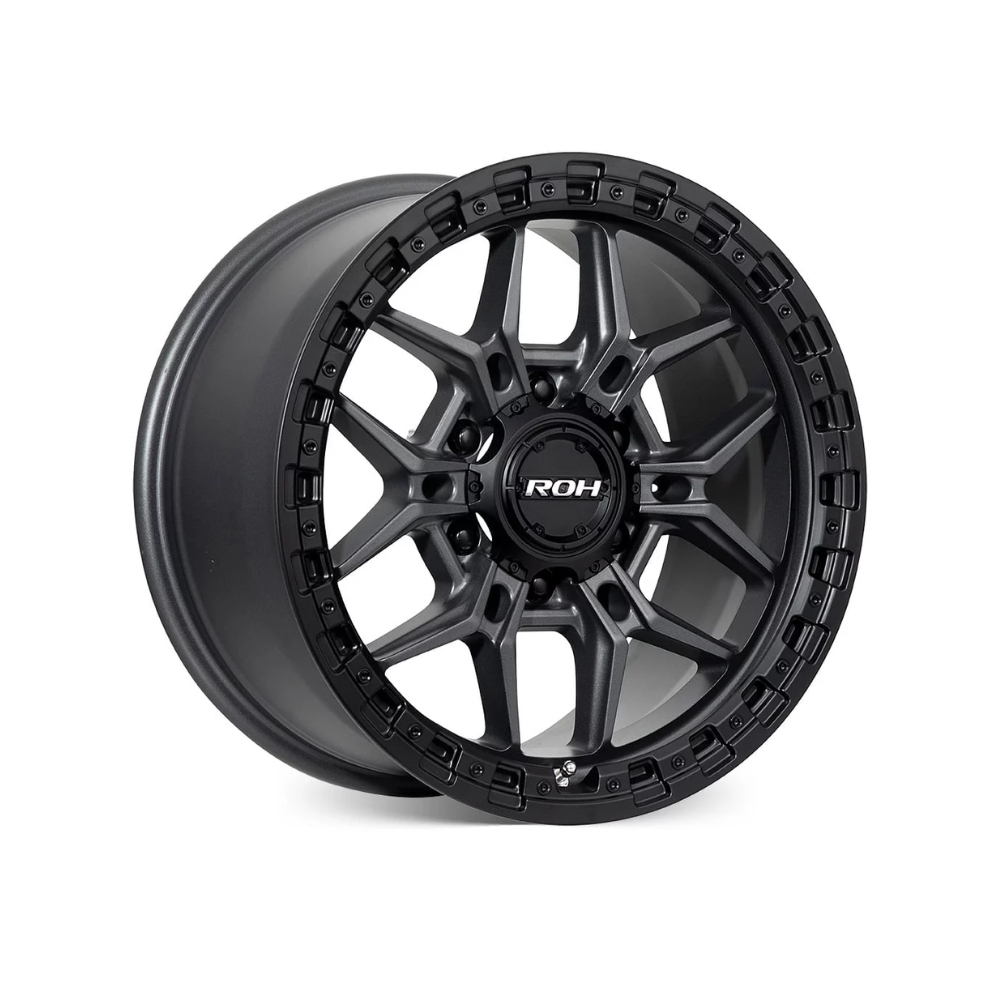 ROH WHEELS AXE MATTE BLACK GRAPHITE 4x4|18X9 6/139.7, Offset +12, Centre bore 110, Load Rating 1250 kg