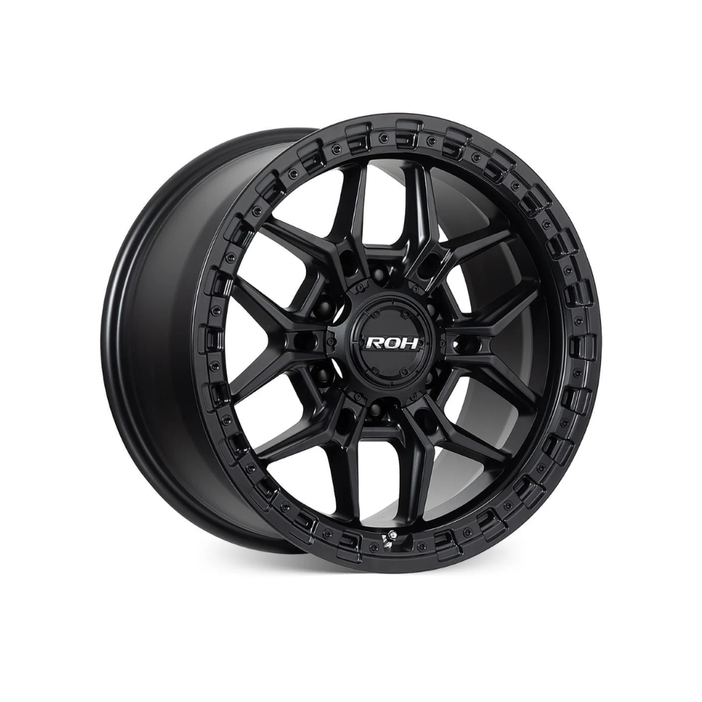 ROH WHEELS AXE MATTE BLACK 4x4|18X9 6/139.7, Offset +12, Centre bore 110.1, Load Rating 1250 kg