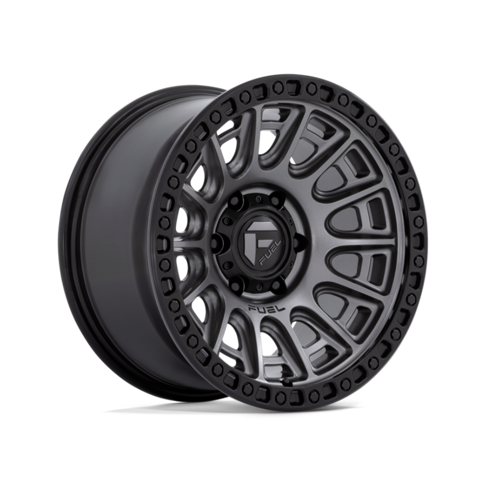 FUEL 1PC D835 CYCLE MACHINED GUNMETAL BLACK RING 4x4|17X8.5 5/120, Offset +34, Centre bore 65, Load Rating 1133 kg