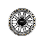 KING OFFROAD SNATCH LIGHT GUNMETAL/MACHINED FACE 4x4|17X9 6/114.3, Offset +0, Centre bore 66.2, Load Rating 1600 kg