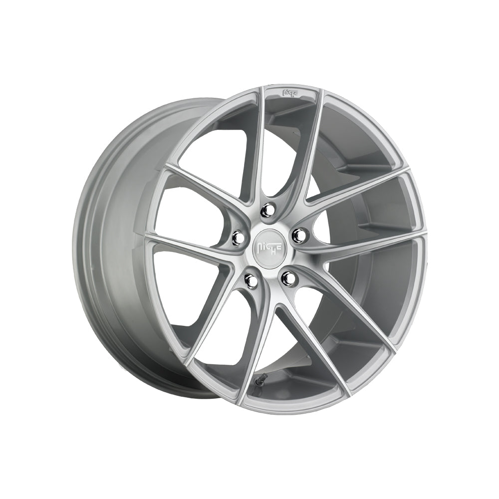 NICHE 1PC M131 TARGA GLOSS SILVER MACHINED Passenger|17X8 5/114.3, Offset +40, Centre bore 72.56, Load Rating 726 kg