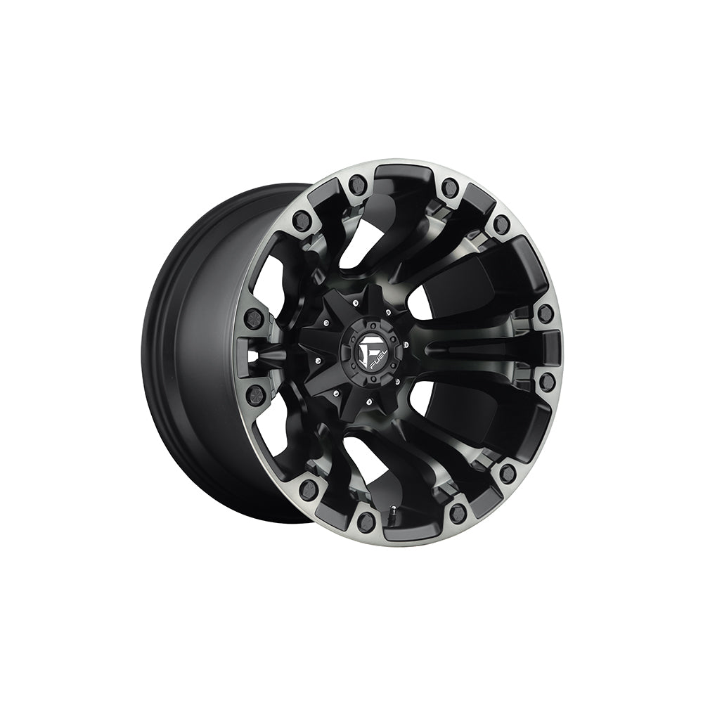 FUEL 1PC D569 VAPOR MATTE BLACK DOUBLE DARK TINT 4x4|20X10 8/170, Offset -18, Centre bore 125.1, Load Rating 1678 kg