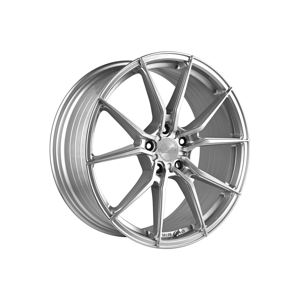 KING WHEELS VENOM SILVER/BRUSHED FACE Passenger/SUV|20X10 5/120, Offset +45, Centre bore 73.1, Load Rating 740 kg