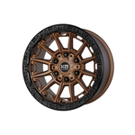 KING OFFROAD WARRIOR Satin Bronze Satin Black Lip|18X9 12/135-139.7, Offset +40, Centre bore 106.1, Load Rating 1136 kg